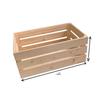 Reinforced Solid Wood Retro Storage Crate for Display and Storage