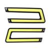 2PCS U Shape Car LED Lights Styling Super bright DRL Headlight Daytime Running Lighting Auto External Front Driviing Fog Lamp