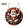 Unique Holiday Souvenir Gifts Double-sided Acrylic Christmas Hanging Ornaments Xmas Cartoon Snowman/Penguin/Gingerbread Man/Santa Claus Indoor