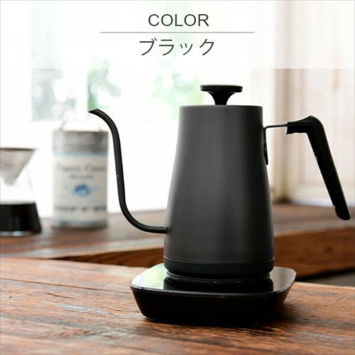 Yamazen Electric Kettle, Electric Pot, 0.8L, For Living Alone or Living with Two People, Drip Kettle (Temperature Adjustment/Heat Retention/Dry-Fire P