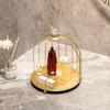 Single/double-layer 1pc Bathroom Skin Care Cosmetics Iron Bird Cage Storage rack,Jewelry Makeup Organizer Storage Rack Suitable for Girls.