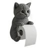 Harz Katze Toilettenpapierhalter Wandmontiert Badezimmer Tissue Spender Dekorative Hängeornament Kreatives Tierdesign für Zuhause