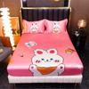 Ice Cooling Fitted Sheet for Queen Bed funda de colchón Cartoon Printed Bed Cover for Kids King Bed Protectors Smooth Bed Sheets