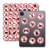 New 50 Prohibited Logo Stickers Creative Fun Waterproof Stickers