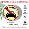 2D Flat, Retro-style, High-end Round Aluminum Wall Decoration, Available in Various Sizes. No Parking Allowed. Suitable for Indoor and Outdoor