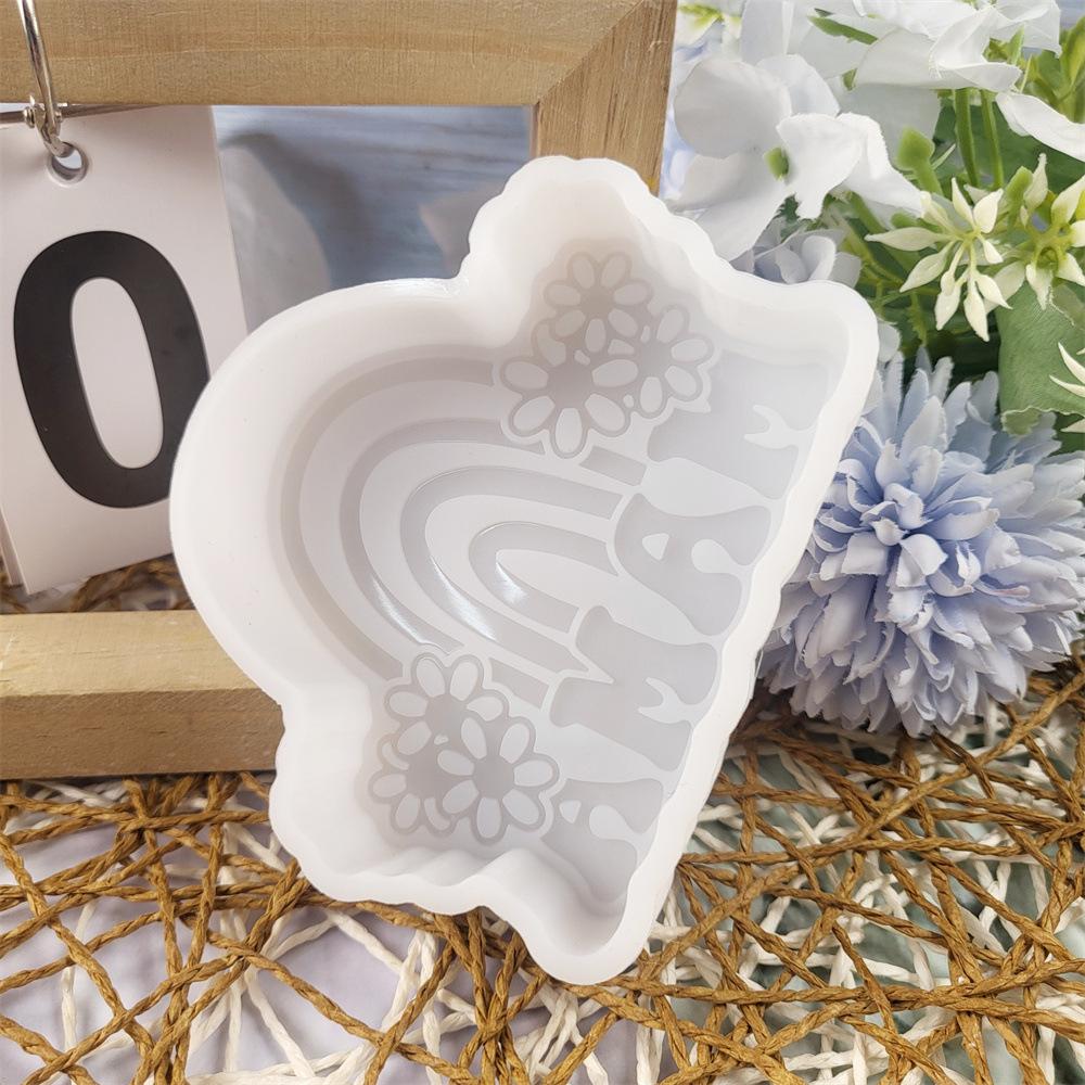 

Mother s Day Rainbow Aromatherapy Mold, Crystal Resin Silicone Mold, Diy Decorative Silicone Mold, Candle Mold