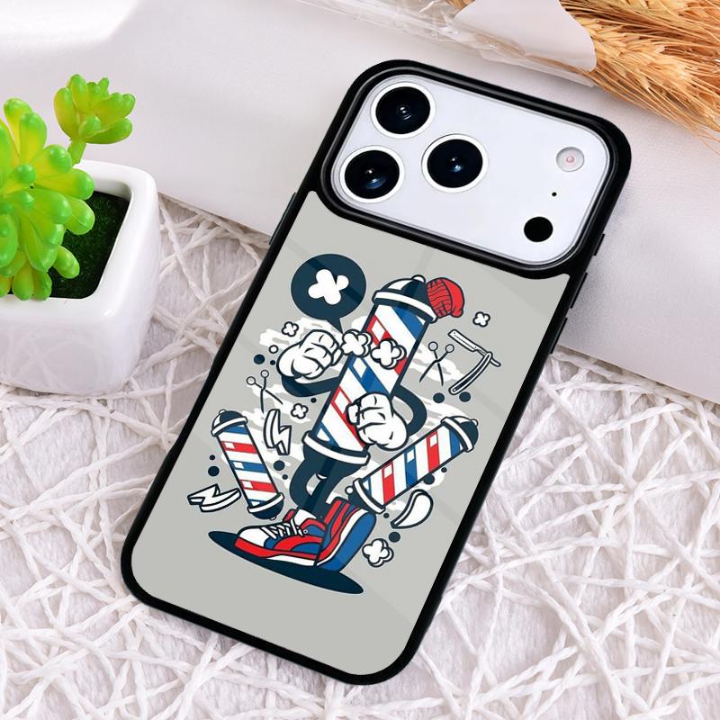 Barber Hair Stylist Phone Case for iPhone 17 Air 16 15 11 12 14 13 Pro Max Shockproof Cover