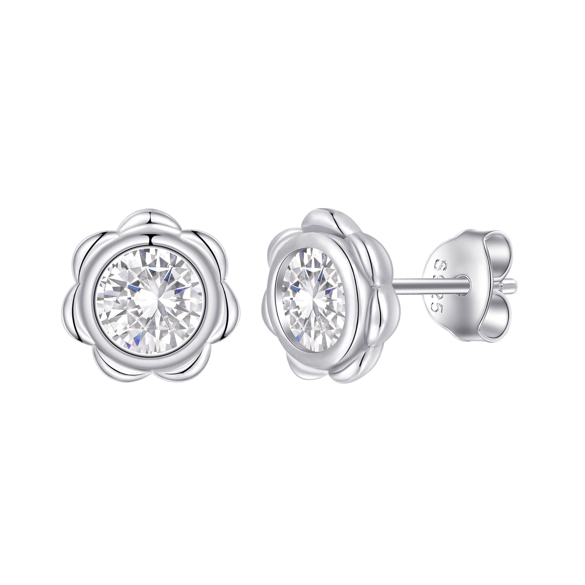 

Женские серьги-гвоздики из стерлингового серебра S925 в виде подсолнуха с цирконами 5A 2026 - Элегантные украшения в стиле легкой роскоши 925 Silver