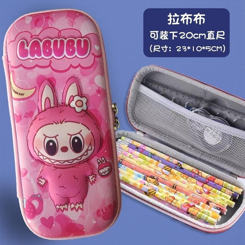 3D three-dimensional cartoon stationery box children's pencil case kindergarten large capacity primary school cheap pencil case