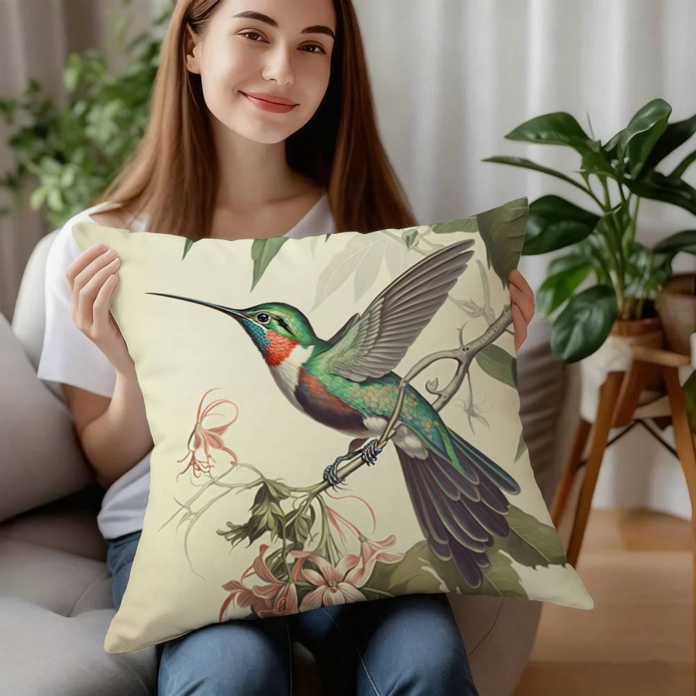 

Винтажная наволочка с цветочным принтом, короткий плюш, декоративная, для дивана, подарок для дома, двусторонняя печать, подушка 12x12Inch