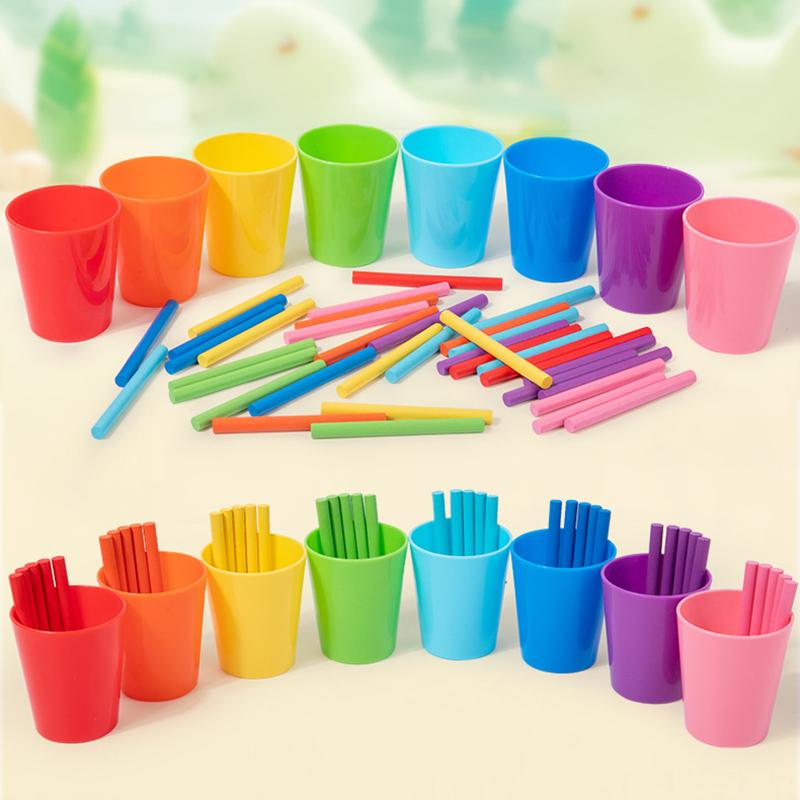 Kids Counting Stick Montessori Math Toys Parish Teaching Aids Mathematical Logical Number Calculate Game Learning Education Toys