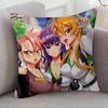 Anime HIGHSCHOOL OF THE DEAD Cute Cartoon L Game Cushion Cover Pillowcase Upholstery Sofa Throw Pillow Home Decor Pillowcas