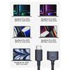 Byscoon 140W PD Cable For Magsafe 3 Magnetic Cable For Macbook Pro Air 13 14 16 M1 M2 LED Indicators Fast Charger Cord Adapter