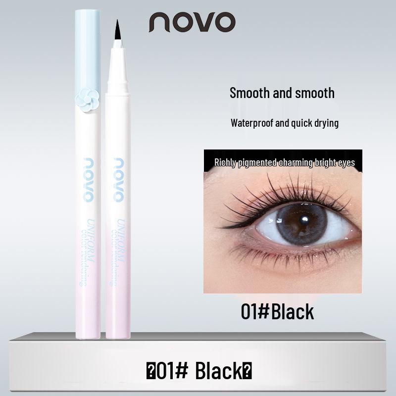 NOVO Ultra-Fine Waterproof and Smudge-Proof Liquid Eyeliner Pen for Beginners