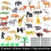 53pcs/set Educational Toys Animal  Figure Simulation Animal Animal World Zoo Model Animal Model