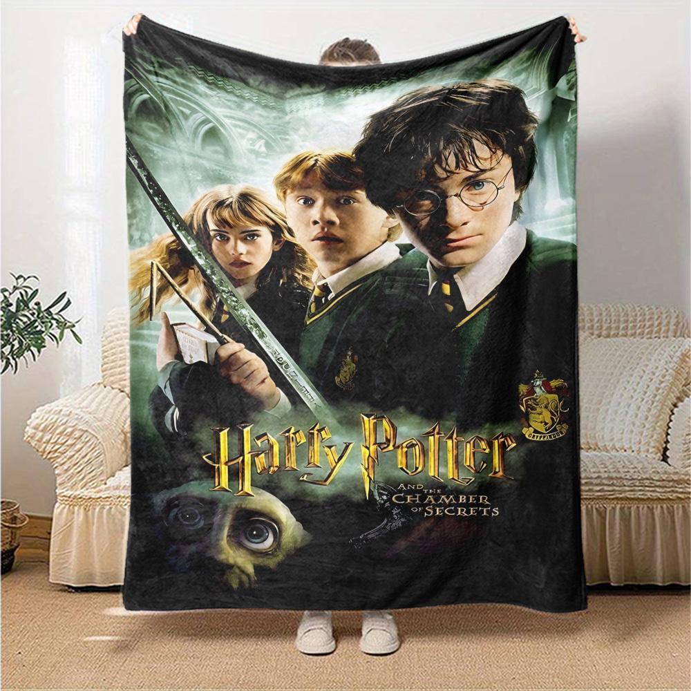 1pc Harry Potter Chamber of Secrets Flannel Blanket Soft Warm Throw for Home, Office, Travel, All-Season Cozy Bedding GiftL1176