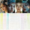 1 Sheet 162Pcs  Stickers  Jewels Stickers Self Adhesive Face Body Gem Stickers Diy Decorative Crafts