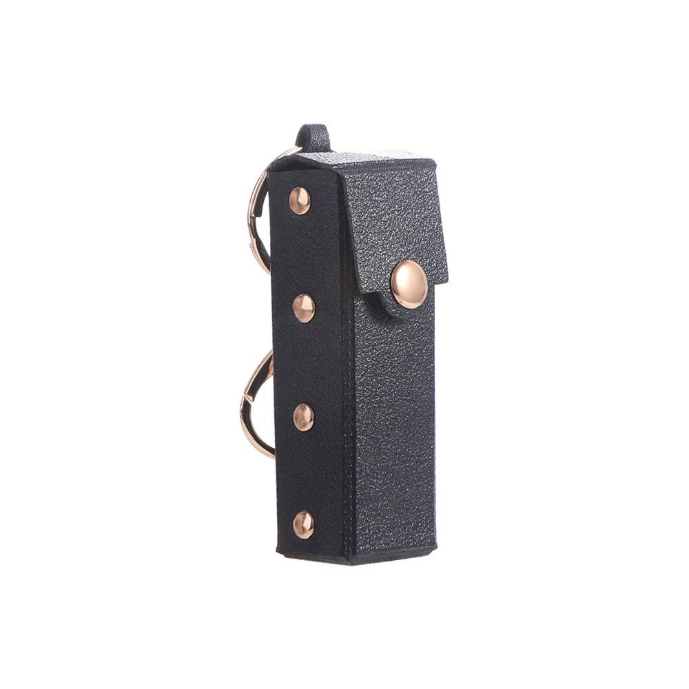 Portable Waterproof Lipstick Bag With Keychain Storage Bag Lipstick Pouch Soft Leather Lipsticks Protective Cover Outdoor