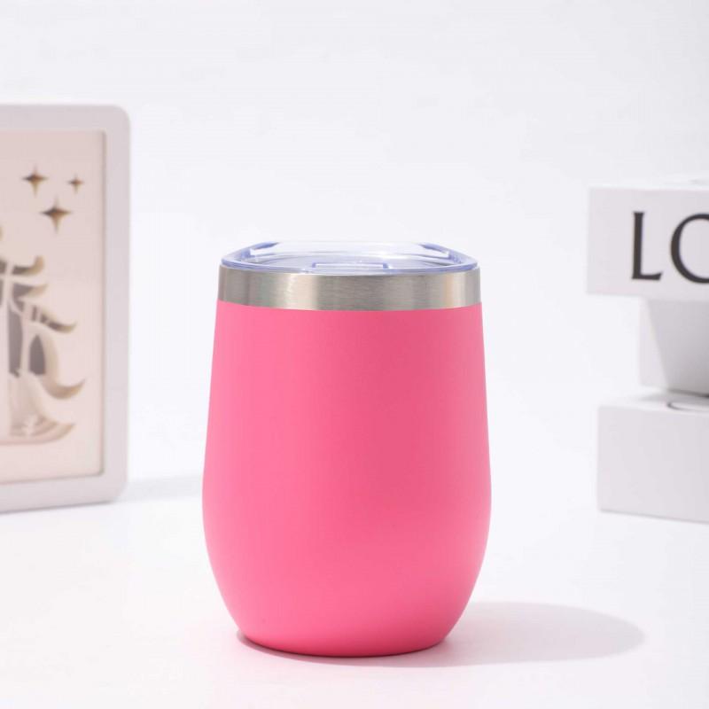 12oz Vacuum Insulated Stainless Steel Mini Egg Cup Travel Mug Wine Coffee Tea - Leakproof Portable In 8 Colors