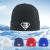 Letter inside diamond shape emblem Men Women Unisex Knitted Hat Beanie Pullover Cap Winter Thermal Warm Christmas Outdoor Cyclin