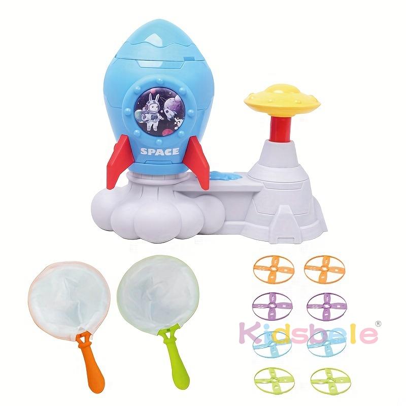 

Outdoor Activity Plaything Kids Flying Disc Launcher Plaything Sports Training Chasing Game Rocket Bamboo Dragonfly Boy