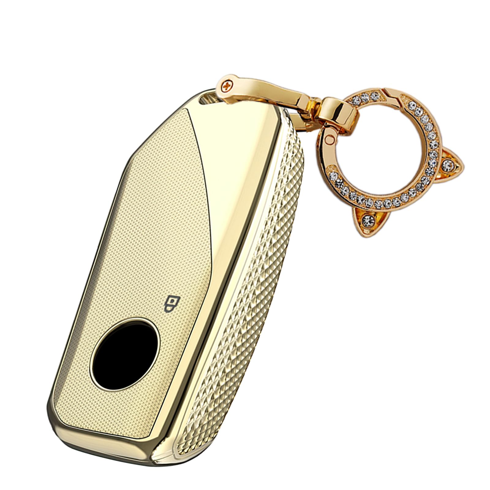 

TECART BMW Key Key Key Smart Key Key Protective Cover for BMW New M Sport and Full Golden Case, Cover, Holder, Case, Bag, IX, X7, i4, M60, 7er, X7,