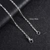 Stainless Steel Long Paperclip Necklace Twisted Neck Chain for Women Ladies Men Silver Metal Choker Jewelry Gift