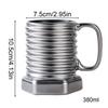 Spiral Hexagonal Coffee Mug 380ml Screw Design Heat Resistant Drinkware for Cappuccino Milk Tea Beer Home Cafe Restaurant Use