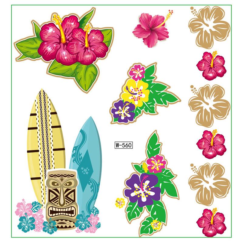 Campus Students Male And Female Tattoo Stickers Waterproof Tattoo Stickers Cartoon Butterfly Text Tattoos