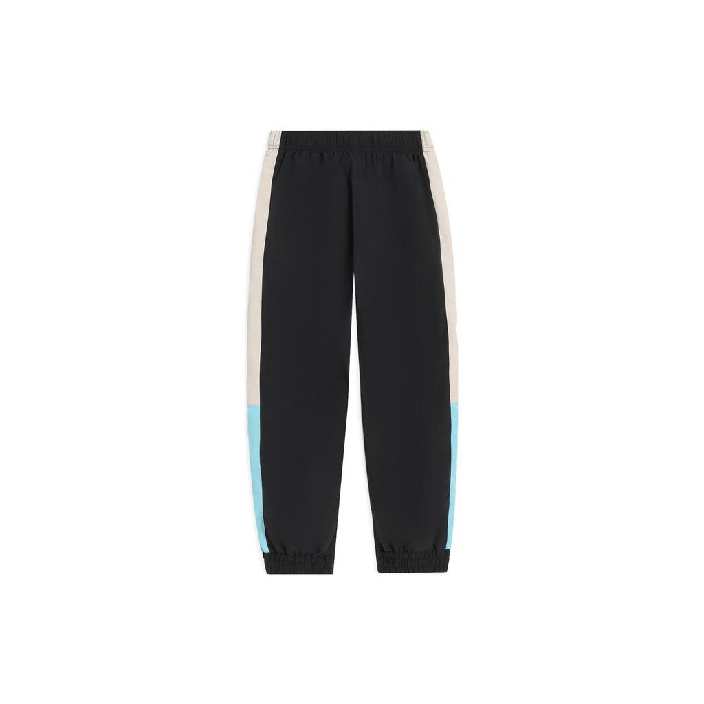 Li-Ning Sport Fashion Series Patchwork Design Mid-Low Waist Knitted Sports Pants Men Bottoms Black AYKS405-2