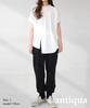 Antiqua Ribbed Slit Size Black Women's Pants, Long, AY-00014, M, 05,