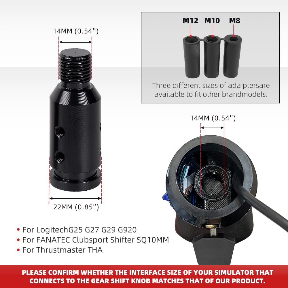 RASTP USB American Truck Simulator Shifter, Gearshift Knob for ATS & ETS2 Games Compatible with Logitech G27 G29 G920 Thrustmaster TH8A Fanatec SQ,