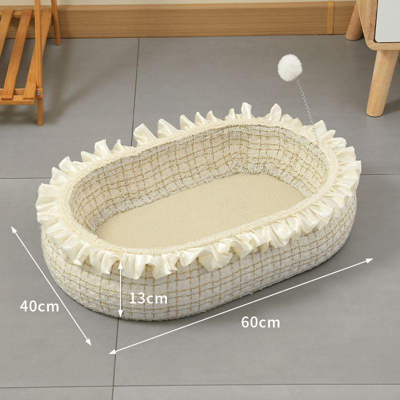 

Bite-Resistant Pet Bed: Scratch-Proof Nest for Small to Medium Dogs & Cats, All-Season Comfort