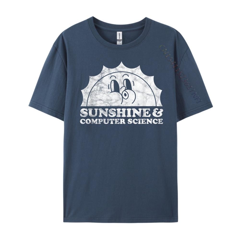 

Sunshine And Computer Science Technology 3XL Men Clothing Mens Cotton TShirt Vegan 3XL