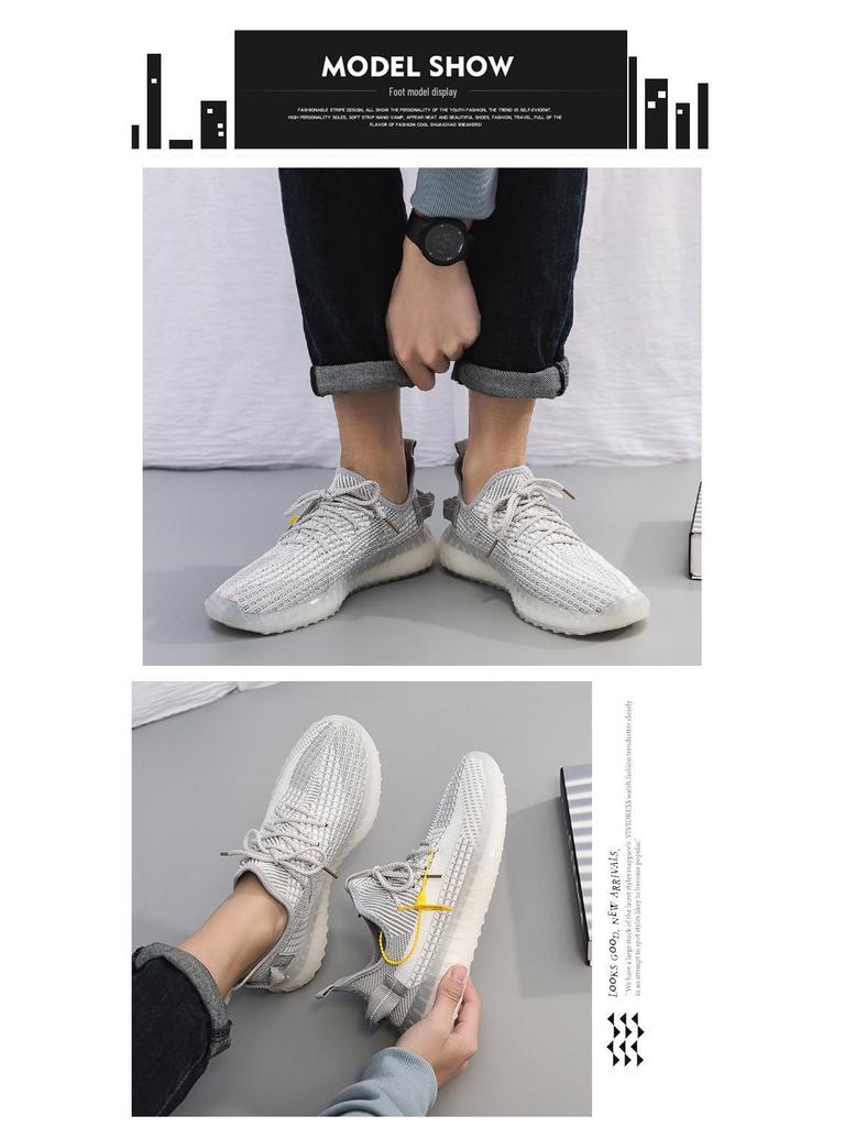 Herren Kokosnuss Weiche Sohle Popcorn Sneaker: Atmungsaktive Sommer-Laufschuhe
