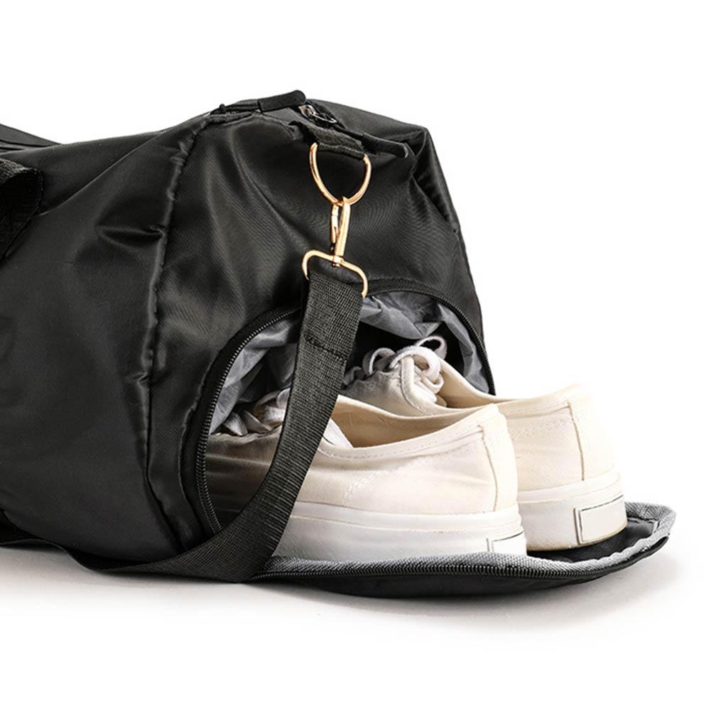 Large Capacity Sports Bags Travel Bag Outdoor Waterproof Gym Yoga Fitness Bag With Independent Shoe Storage Black Handbag