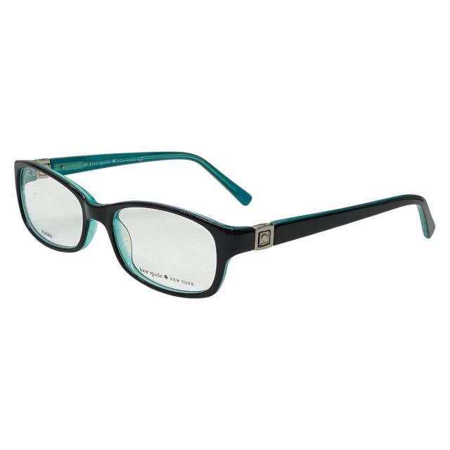Used Kate Spade 0DH4 5016 130 REGINE Glasses Eyewear Plastic Frame Black Blue Aqua Ladies kate spade
