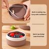 1Pcs Portable Lunch Box Stackable Leakproof Container Microwave Heating Round Shape Food Container for Office School
