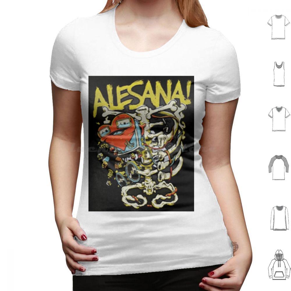 Alesana 12 T-Shirt Große Größe 100% Baumwolle Alesana Skelett Herz Szene Emo Scenemo Punk Band Post-Hardcore Hardcore Goth Gothic