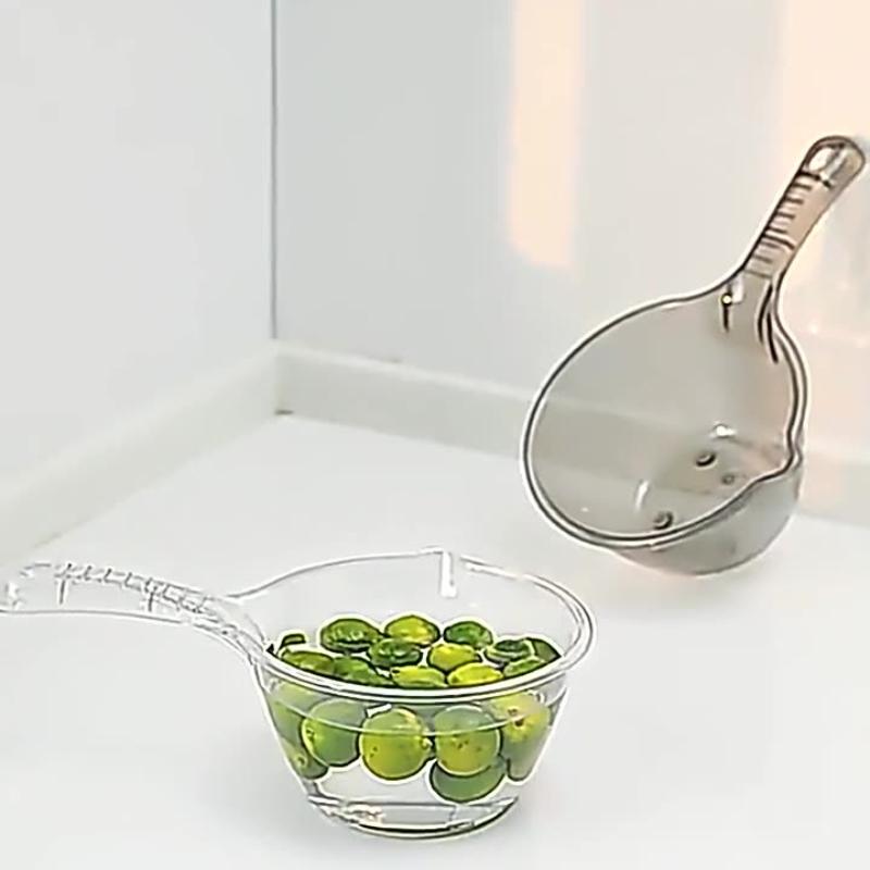 1 Pcs Household Creative Water Ladle Wrestling Not Broken Transparent Water Scoop Thickened Plastic Water Spoon Kitchen Utensils