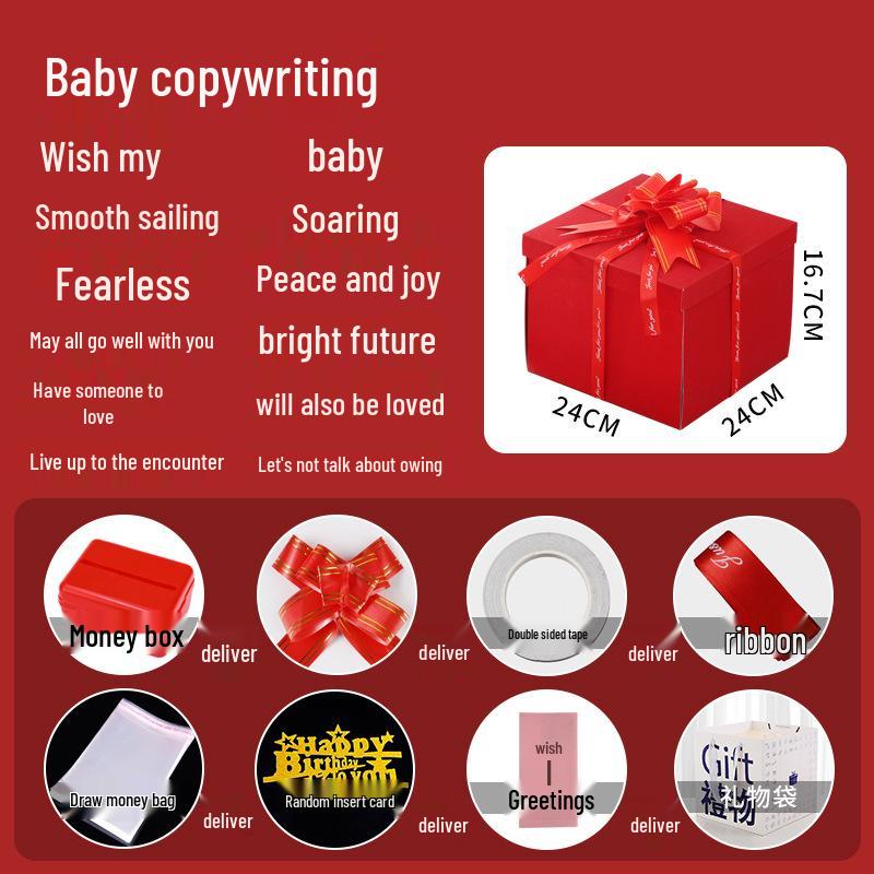 Celebrity Style Surprise Explosion Birthday Gift Box for Kids