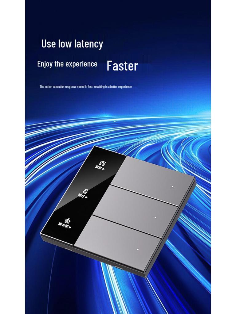 Przełącznik Smart Premium z Wyświetlaczem Ekranowym dla Aplikacji Mijia ze Sterowaniem Głosowym, Wersja Zero-N, Inteligentny Panel do Całego Domu