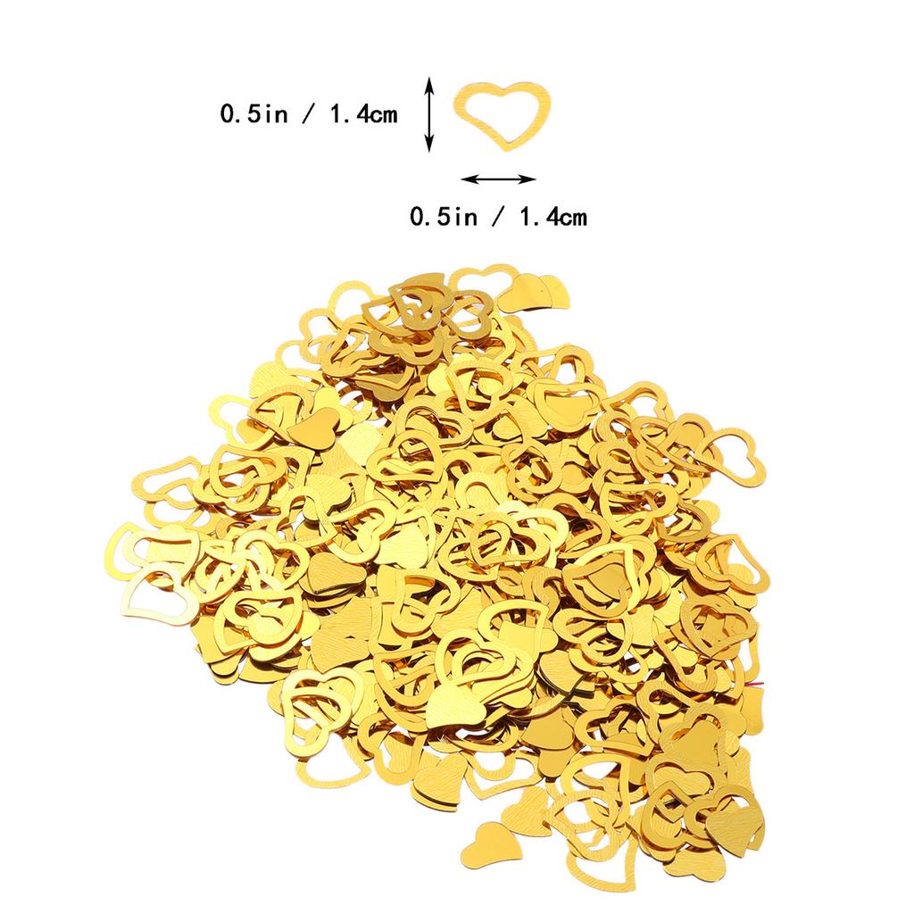 3000Pcs Heart Shape Confetti Plastic Non Shedding Table Decor for Wedding Birthday Baby Shower Gender Reveal Party Sprinkle