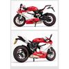 1/12 Ducati 1199 Panigale Alloy Racing Motorcycle Model Diecast Metal Toy Street Sports Motorcycle Model Sound and Light Childrens Gift