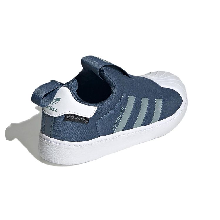 Adidas Originals Superstar 360 Classic Shell Toe Slip-On Low-Top Kids Sneakers Kids Sneakers Blue GY9177