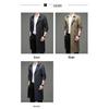 ROMON Men's Lapel Mid-Length Windbreaker Jacket
