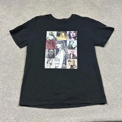 Taylor Swift T-Shirt Herren L Schwarz The Eras Tour Konzert Musik Grafik T-Shirt