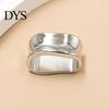 Irregular Curved Scarf Ring Oblate Ring, Geometric Simple Clip, Modern Women Jewelry Holder for Neckerchiefs Scarves Shirts High-end