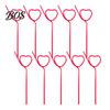 Ultra-long Curved Straws 10PCS PET Straws, Reusable Creative Shapes Fun Plastic for Kids Adults Party Games Smoothies Juice Drinks Drinking