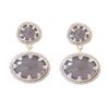DIGADAGU Alloy Resin Color Contrast Geometric Dangle Earrings New Simple Exaggerated Earrings Women's Party Zircon Accessories